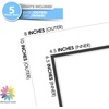 image:imageMat Board Center 5 Pack 11x14 Double Mat for 85x11 Photos Off WhiteGold  Off White Over Gold Double Mat Board Acid Free 8Ply Thickness White Core Bevel Cut for Photos amp Art FramingWhite Over Black
