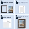 image:imageMat Board Center 5 Pack 11x14 Double Mat for 85x11 Photos Off WhiteGold  Off White Over Gold Double Mat Board Acid Free 8Ply Thickness White Core Bevel Cut for Photos amp Art FramingBlack Over Silver