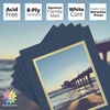 image:imageMat Board Center 5 Pack 11x14 Double Mat for 85x11 Photos Off WhiteGold  Off White Over Gold Double Mat Board Acid Free 8Ply Thickness White Core Bevel Cut for Photos amp Art FramingBlue Over Gold