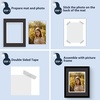 image:imageMat Board Center 5 Pack 11x14 Double Mat for 85x11 Photos Off WhiteGold  Off White Over Gold Double Mat Board Acid Free 8Ply Thickness White Core Bevel Cut for Photos amp Art FramingBlack Over White