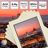 image:imageMat Board Center 5 Pack 11x14 Double Mat for 85x11 Photos Off WhiteGold  Off White Over Gold Double Mat Board Acid Free 8Ply Thickness White Core Bevel Cut for Photos amp Art FramingGray Over Black