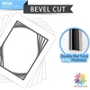 image:imageMat Board Center 5 Pack 11x14 Double Mat for 85x11 Photos Off WhiteGold  Off White Over Gold Double Mat Board Acid Free 8Ply Thickness White Core Bevel Cut for Photos amp Art FramingWhite Over Black