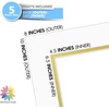 image:imageMat Board Center 5 Pack 11x14 Double Mat for 85x11 Photos Off WhiteGold  Off White Over Gold Double Mat Board Acid Free 8Ply Thickness White Core Bevel Cut for Photos amp Art FramingOff White Over Gold