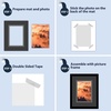image:imageMat Board Center 5 Pack 11x14 Double Mat for 85x11 Photos Off WhiteGold  Off White Over Gold Double Mat Board Acid Free 8Ply Thickness White Core Bevel Cut for Photos amp Art FramingBlack Over Black