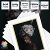 image:imageMat Board Center 5 Pack 11x14 Double Mat for 85x11 Photos Off WhiteGold  Off White Over Gold Double Mat Board Acid Free 8Ply Thickness White Core Bevel Cut for Photos amp Art FramingOff White Over Gold