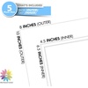 image:imageMat Board Center 5 Pack 11x14 Double Mat for 85x11 Photos Off WhiteGold  Off White Over Gold Double Mat Board Acid Free 8Ply Thickness White Core Bevel Cut for Photos amp Art FramingWhite Over White