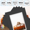 image:imageMat Board Center 5 Pack 11x14 Double Mat for 85x11 Photos Off WhiteGold  Off White Over Gold Double Mat Board Acid Free 8Ply Thickness White Core Bevel Cut for Photos amp Art FramingBlack Over Silver