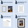image:imageMat Board Center 5 Pack 11x14 Double Mat for 85x11 Photos Off WhiteGold  Off White Over Gold Double Mat Board Acid Free 8Ply Thickness White Core Bevel Cut for Photos amp Art FramingGray Over Black