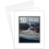 image:imageGolden State Art 10 Pack Double Mats 11x14 for 8x10 PhotoBakcingsBags  White Over Black Double Picture Mats with White Core Bevel Cut 75x95 Opening for 8x10 PicturesWhite Over Black