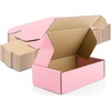 image:imageGolden State Art 8x6x3 Pink Shipping Boxes 26 Pack Small Cardboard Corrugated Mailer Boxes for Shipping Packaging Craft Gifts Giving ProductsPink