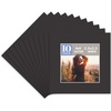 image:imageGolden State Art Pack of 10 8x8 for 4x4 White Picture Photo Mats  With 35x35 Opening for 4x4 Photos Prints Bevel Cut Acid Free White Core Frame MattesBlack