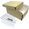 image:imageLineco 4x6 Photo Storage Box with 12 AcidFree Envelope 55x75x11 Black  Holds Up to 1000 35 x 5 or 4 x 6 Pictures Metal Edge Archival Organizer for Cards Prints Stickers Stamps SeedsTan