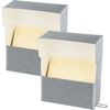 image:imageLineco Archival Document Storage Box 125 x 105 x 5 Gray  AcidFree 12 Letter Sized File Folders Included Organizer for Prints Photos PapersGray