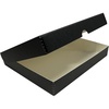 image:imageLineco Clamshell Archival Storage Box 165x205x175 Inch Black  AcidFree with Metal Edge Boxboard Organize and Store Photos Documents Cards Negatives Magazine Prints Family Records DIYBlack