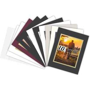 image:imageGolden State Art 10 Pack 11x14 Double Mats for 8x10 PicturesBackingBags  Double Picture Mats with White Core Bevel Cut 75x95 Opening for 8x10 PhotosMix Color