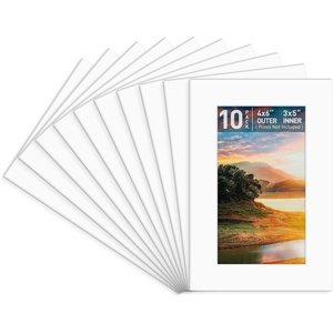 image:imageGolden State Art 10 Pack 12x16 White Picture Mat for 9x12 Photos  With 85x115 Opening for 9x12 Photos White Core Bevel Edge PreCut Acid Free 4ply Thick Framing MatsWhite10 Pack
