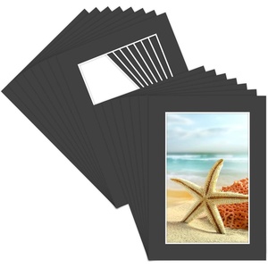 image:imageGolden State Art 15 Pack 12x12 White Picture Mat for 8x8 Photos  White Core Bevel Cut Acid Free 4ply Thick Framing MatsBlack