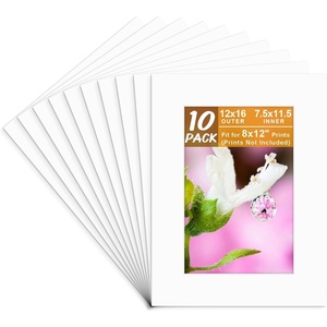 image:imageGolden State Art Pack of 10 White 12x16 Picture Mats Cut for 8x12 Photos  Bevel Cut Acid Free 4ply Thickness White Core  Great for Pictures Photos Frames Artworks PrintsWhite