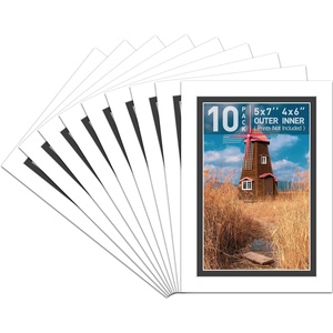 image:imageGolden State Art White Over Black Double Mat  16x20 for 11x14 10Pack  Bevel Cut Acid Free 8Ply Thickness Signature Friendly  Great for Photos Pictures Events Frames Prints5x7 for 4x6