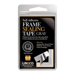 image:imageLineco Archival Frame Sealing Tape White 125 Inch x 85 Feet  AcidFree NonYellowing for Seal Framing Backing DIY CraftsGray