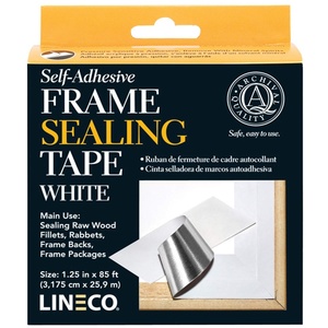 image:imageLineco Archival Frame Sealing Tape White 125 Inch x 85 Feet  AcidFree NonYellowing for Seal Framing Backing DIY CraftsWhite