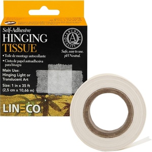 image:imageLineco Archival Hinging Tissue SelfAdhesive 1 Inch x 35 Feet Pack of 1  AcidFree NonYellowing Mounting Lightweight or Translucent Art Documents in DIY Crafts and Matting ProjectsWhite
