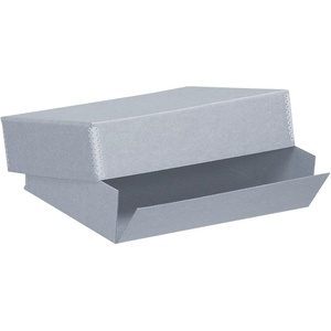 image:imageLineco Archival Storage Box Drop Front Museum Box 9x12x3 Inch  AcidFree Museum Preservation Organizer with Metal Edge Preserves Newspapers Photos Documents Crafts Prints Papers9 x 12 x 3