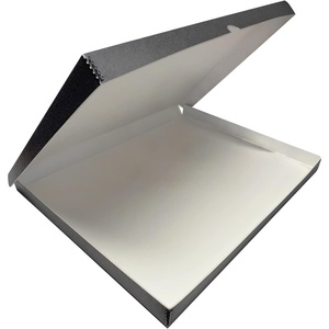 image:imageLineco Clamshell Archival Storage Box 165x205x175 Inch Black  AcidFree with Metal Edge Boxboard Organize and Store Photos Documents Cards Negatives Magazine Prints Family Records DIYGrey