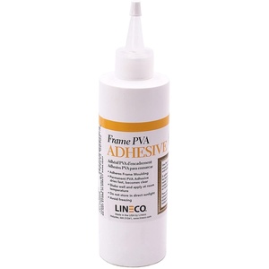 image:imageLineco Frame PVA Adhesive Acid Free Dried Clear and Flexible 8 oz  Picture Frame Glue Adhere Wood or MDF Ideal for Paper Board Framing Collage Crafts Bookbinding8 oz
