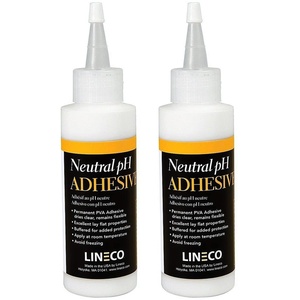 image:imageLineco Neutral pH Adhesive Acid Free AllPurpose Glue White 4 OZ 1 Pack  Dries Clear Remains Flexible Used for Bookbinding and Book Repair Framing Collages Paper Art and Crafts2 Pack