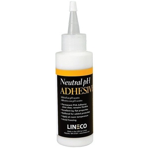 image:imageLineco Neutral pH Adhesive Acid Free AllPurpose Glue White 4 OZ 1 Pack  Dries Clear Remains Flexible Used for Bookbinding and Book Repair Framing Collages Paper Art and Crafts1 Pack