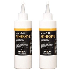 image:imageLineco Neutral pH Adhesive Acid Free Allpurpose Glue White 8 OZ 1 Pack  Dries Clear Remains Flexible Used for Bookbinding and Book Repair Framing Collages Paper Art and CraftsPack of 2