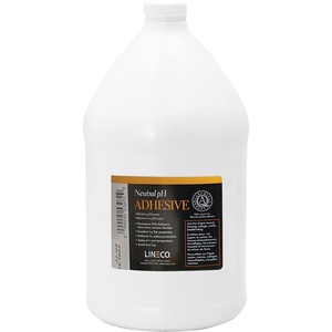image:imageLineco Neutral pH Adhesive AllPurpose Glue 1 Gallon White 1 Pack  Acid Free Dries Clear Remains Flexible Used for Bookbinding and Book Repair Framing Collages Paper Art and Crafts1 Gallon
