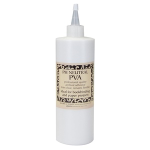 image:imageLineco PH Neutral PVA Adhesive Dries Clear 16 Ounce Pack of 1  Acidfree WaterSoluble Archival White Glue Used for Bookbinding Book Repair Framing Collages Paper Art Crafts16 oz 1 Pack