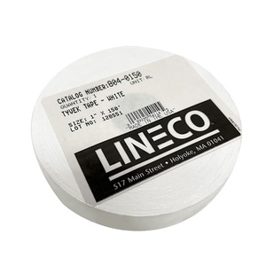 image:imageLineco Tyvek Tape Pressure Senstitve 1 Inch x 150 ft White  Used for Matting Binding and Repairs for Prints Documents Letters Folders BooksAverage