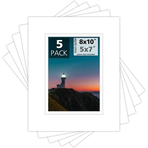 image:imageMat Board Center 5 Pack 11x14 Double Mat for 85x11 Photos Off WhiteGold  Off White Over Gold Double Mat Board Acid Free 8Ply Thickness White Core Bevel Cut for Photos amp Art FramingWhite Over White