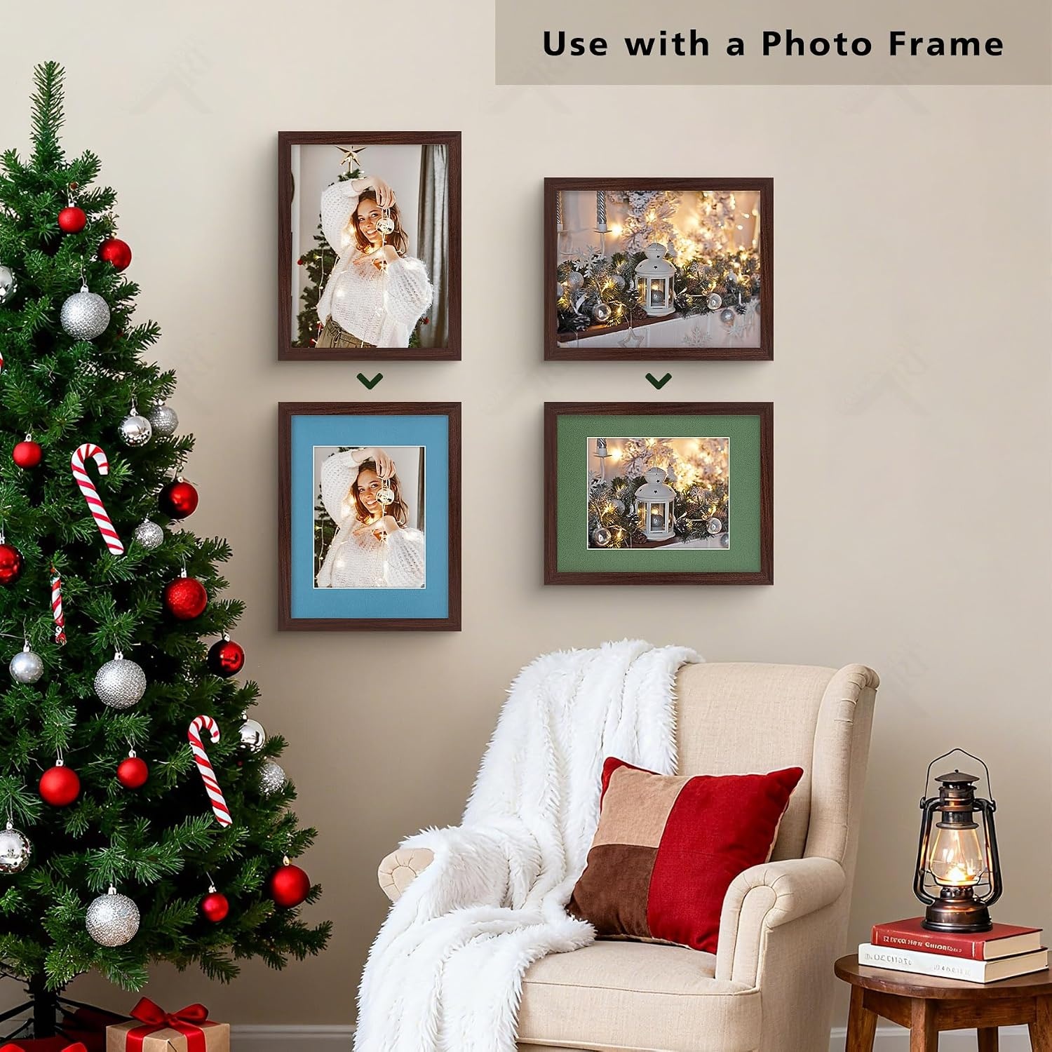 image:imageGolden State Art 20 Pack Mixed Color Photo Mats 11x14 for 8x10 Mats Only  AcidFree PreCut75x95 Opening 4Ply Bevel Cut White Core Photo Matte Matting11x14 Pack of 50 Mix Colors Complete Set