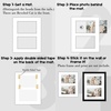 image:image8x10 White Mat for 2 4X6 Pictures  Pack of 10  White Core Bevel Cut AcidFree Mat Boards for Artworks Prints Photographs  Great for Weddings Engagements Graduations  Signature Friendly