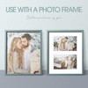 image:image8x10 White Mat for 2 4X6 Pictures  Pack of 10  White Core Bevel Cut AcidFree Mat Boards for Artworks Prints Photographs  Great for Weddings Engagements Graduations  Signature Friendly