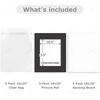 image:imageGolden State Art 10 Pack 16x20 Mat for 11x14 Pictures with Backing amp Bags  Black Color AcidFree PreCut 105x135 Opening for 11x14 Pictures amp Prints White Core Bevel Cut Mattes SetsBlack