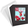 image:imageGolden State Art 10 Pack 16x20 Mat for 11x14 Pictures with Backing amp Bags  Black Color AcidFree PreCut 105x135 Opening for 11x14 Pictures amp Prints White Core Bevel Cut Mattes SetsBlack