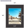 image:imageGolden State Art 10 Pack 8x10 White Picture Mat for 5x7 Photos  White Core Bevel Edge Acid Free 4ply Thick Framing Picture MatsBlack