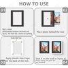 image:imageGolden State Art 10 Pack 8x10 White Picture Mat for 5x7 Photos  White Core Bevel Edge Acid Free 4ply Thick Framing Picture MatsBlack