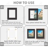 image:imageGolden State Art 10 Pack 8x10 White Picture Mat for 5x7 Photos  White Core Bevel Edge Acid Free 4ply Thick Framing Picture MatsBlack