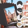 image:imageGolden State Art 10 Pack 8x10 White Picture Mat for 5x7 Photos  White Core Bevel Edge Acid Free 4ply Thick Framing Picture MatsBlack