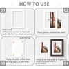 image:imageGolden State Art 10 Pack 8x10 White Picture Mat for 5x7 Photos  White Core Bevel Edge Acid Free 4ply Thick Framing Picture MatsClassic White