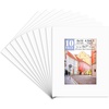 image:imageGolden State Art 10 Pack 8x10 White Picture Mat for 5x7 Photos  White Core Bevel Edge Acid Free 4ply Thick Framing Picture MatsClassic White