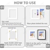 image:imageGolden State Art 10 Pack 8x10 White Picture Mat for 5x7 Photos  White Core Bevel Edge Acid Free 4ply Thick Framing Picture MatsClassic White