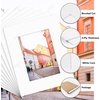 image:imageGolden State Art 10 Pack 8x10 White Picture Mat for 5x7 Photos  White Core Bevel Edge Acid Free 4ply Thick Framing Picture MatsClassic White