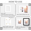 image:imageGolden State Art 10 Pack 8x10 White Picture Mat for 5x7 Photos  White Core Bevel Edge Acid Free 4ply Thick Framing Picture MatsClassic White